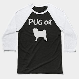 Pug on Baseball T-Shirt